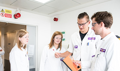 Group of researchers in a lab