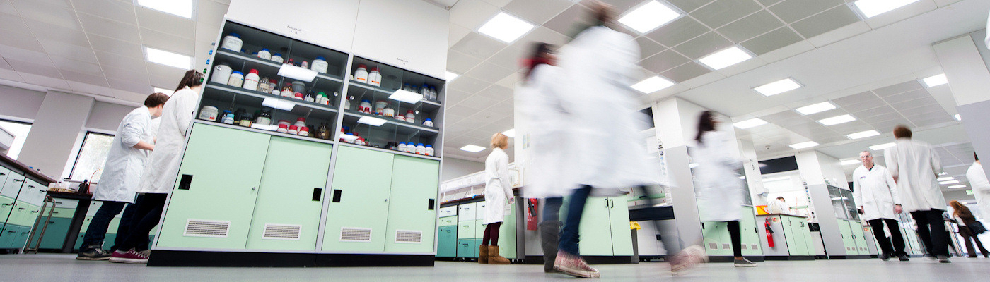 Picture of researchers working in a chemistry lab