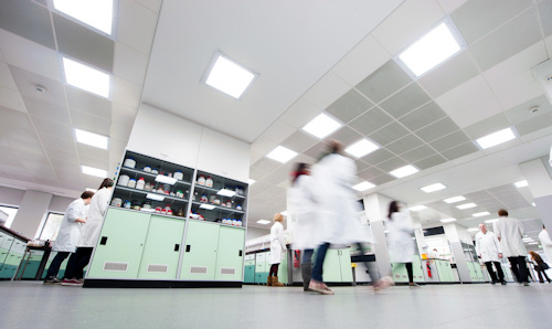 Picture of researchers working in a chemistry lab