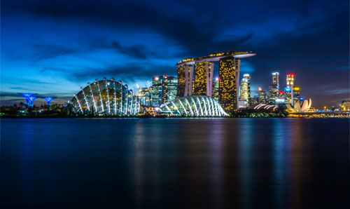 Photo of Singapore at night